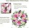 24 Inch Dahlia & Hydrangea Wreath Artificial Spring Wreath for Front Door Floral Wreat with Hyacinth Daisy Eucalyptus Ivy Indoor Outdoor Farmhouse Home Decor for Valentine’s Day Easter Summer